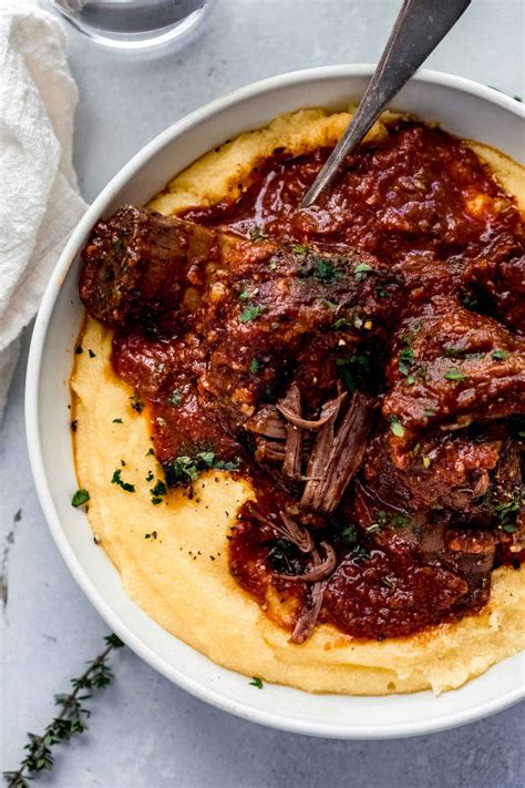 Red Wine Braised Short Ribs and Polenta