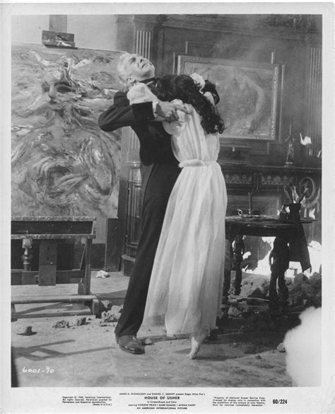 Vincent Price as Roderick Usher With Myrna Fahey as Madeline Usher in Edgar Allan Poe's "House ...