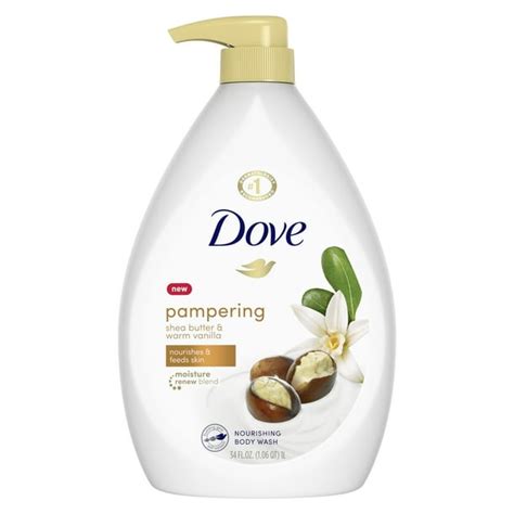 Dove Shea Butter with Warm Vanilla Body Wash Pump 34 oz - Walmart.com - Walmart.com