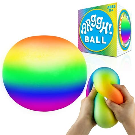 Fidget Toy Rainbow Stress Ball | Squishy, Stretchy, Back-to-School Stress Relief Sensory Toy for ...