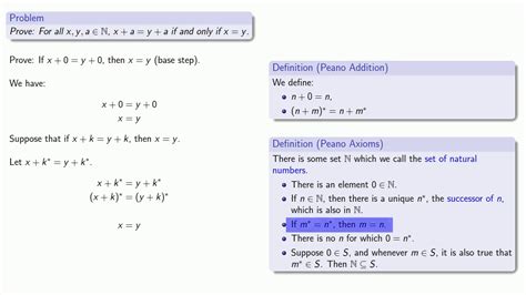 The Peano Axioms: Cancellation - YouTube