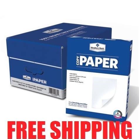 New 5000 Sheets 20lb Copy Paper 92 Bright 8-1/2 x 11" 10 Ream Case Free Shipping | Printer paper ...