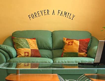 FOREVER A FAMILY Vinyl wall lettering stickers quotes and sayings home ...