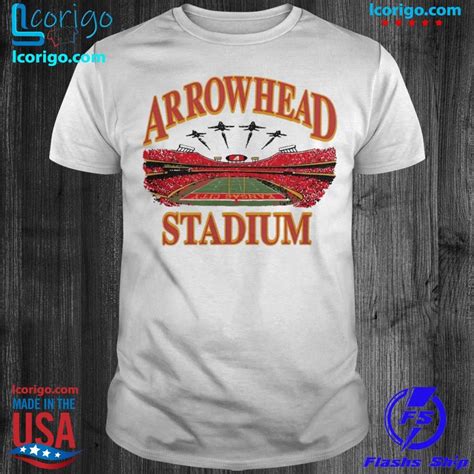 Charlie Hustle Grey Arrowhead Stadium Flyover T-Shirts, hoodie, sweater, long sleeve and tank top