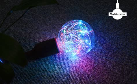 E27 110V 220V Retro Edison Fairy LED String light Bulb RGB LED holiday Light Filament lamp ...