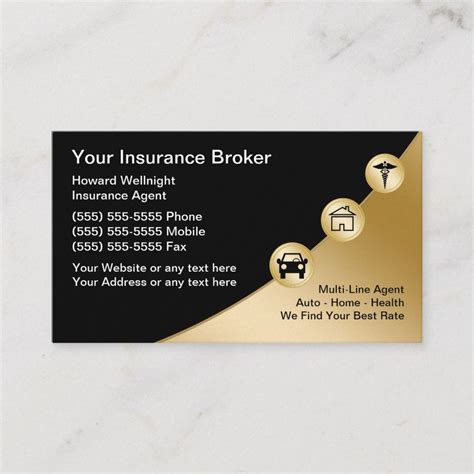 Insurance Broker Business Cards | Zazzle | Insurance broker, Business ...