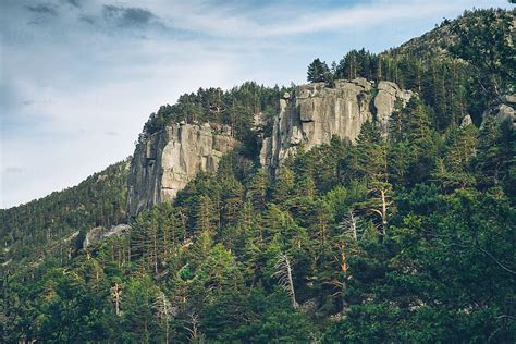 "Landscape Of A Cliff With Beautiful Green Forest" by Stocksy ...