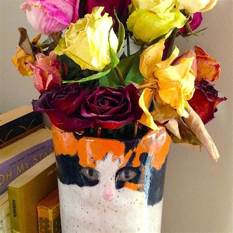 Cat-Vase-Roses | A Friendly Letter