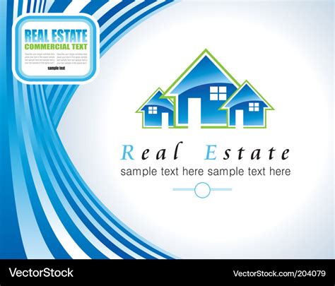 Real estate background Royalty Free Vector Image