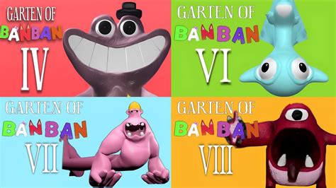 ALL NEW GARTEN OF BANBAN 8 7 6 4 TRAILERS | GARTEN OF BANBAN V VS GARTEN OF BANBAN VII VS GARTEN ...