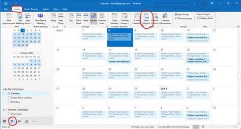 Open Shared Calendar In Outlook - Customize and Print