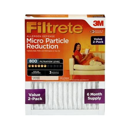 Filtrete 14x14x1, Allergen Defense Micro Particle Reduction HVAC ...