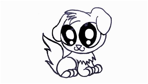 Cute Puppy Sketch - ClipArt Best