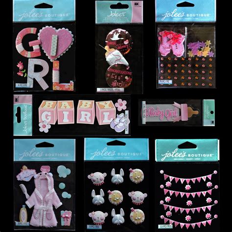 JOLEES STICKERS Single PACKS Sold Separate Baby It's a Girl Mini Mylar Balloons Onesie Romper ...