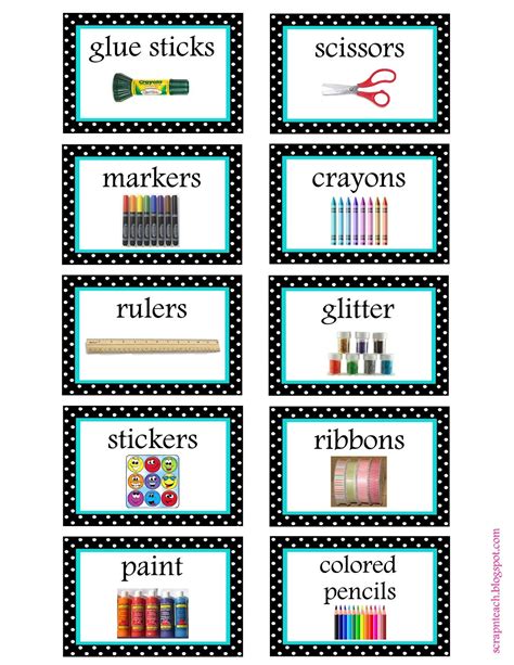 Scrap N Teach | Classroom organization labels, Organizing labels, Classroom organization