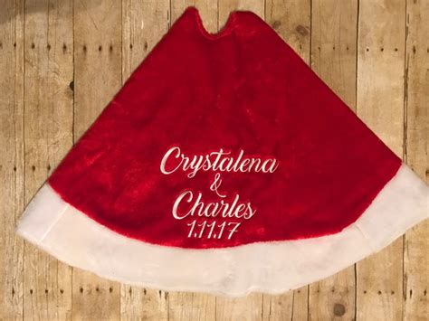 Personalized Christmas Tree Skirt Customized Holiday - Etsy