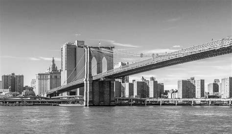 Foto gratuita di bianco e nero, new york, ponte di brooklyn