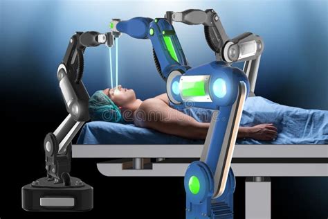 The Surgery Performed by Robotic Arm Stock Image - Image of clinic, healthcare: 94766009