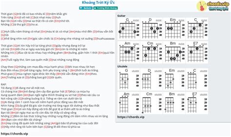 Chord: Khoảng Trời Ký Ức - tab, song lyric, sheet, guitar, ukulele | chords.vip