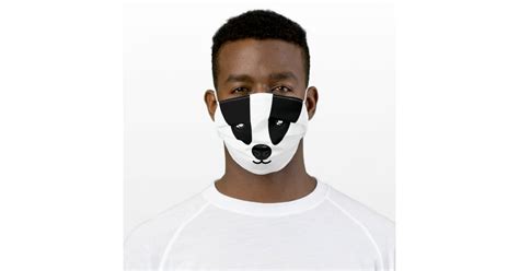 Cute Skunk Face Cloth Face Mask | Zazzle