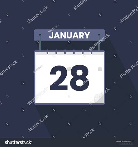 471 28th January Calendar Images, Stock Photos, 3D objects, & Vectors ...