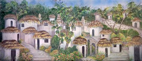 Munchkinland Backdrop | Backdrops by Charles H. Stewart