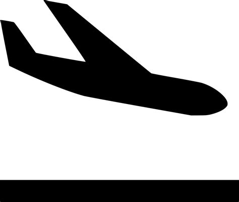 Airplane Landing Svg Png Icon Free Download - Plane Landing Icon Png Clipart - Full Size Clipart ...