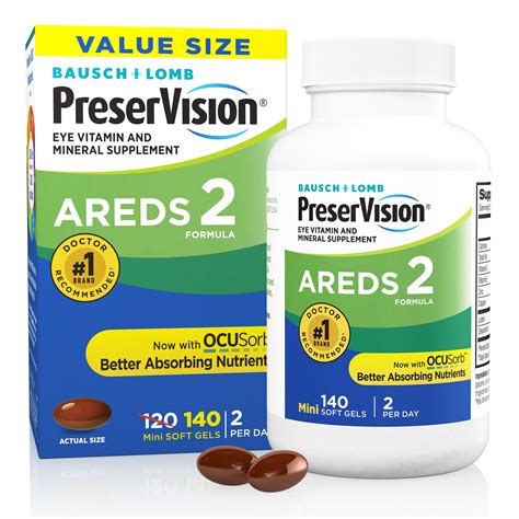 PreserVision® AREDS 2 Formula Eye Vitamin and Mineral Supplement with ...