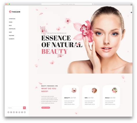 Esthetician Website Template