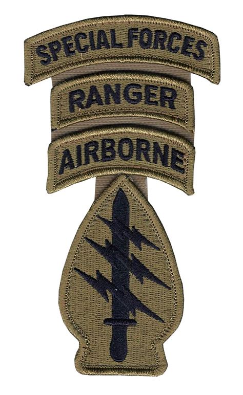 Buy Special Forces OCP Patch with Airborne, Ranger, and Special Forces Tabs (with Space) and ...