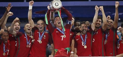 Portugal Wins Euro 2016, Ronaldo Lifts The Trophy