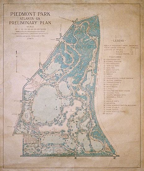 Olmsted and Piedmont Park History - Piedmont Park Conservancy, Inc.