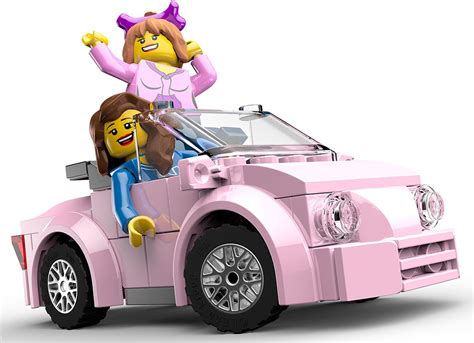 Pink Car from Lego City Undercover | Lego city undercover, Lego city, Man cave murals