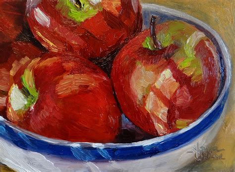 Norma Wilson Art: Apple Still Life Food Art Fruit Painting