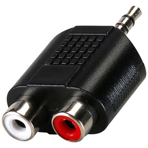 Parts Express 3.5mm Stereo Plug To Dual RCA Jack Adapter