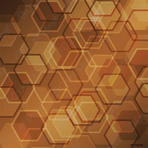 Abstract brown gradient background with hexagon - stock vector 1144240 ...