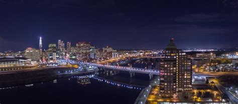 Downtown Hartford at night : Hartford