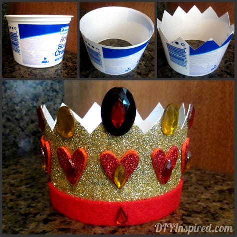 Recycled Plastic Container Crown - DIY Inspired