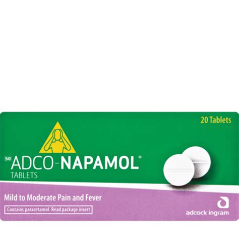 Pharmacy Direct. Adco-Napamol 500mg Tablets 20's