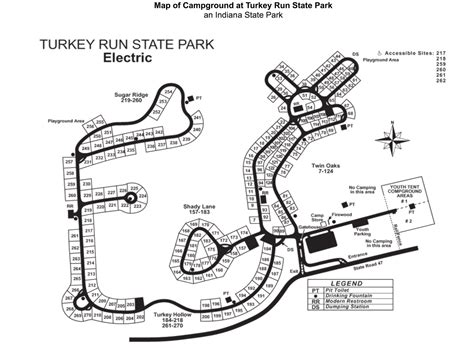 Turkey Run State Park Map