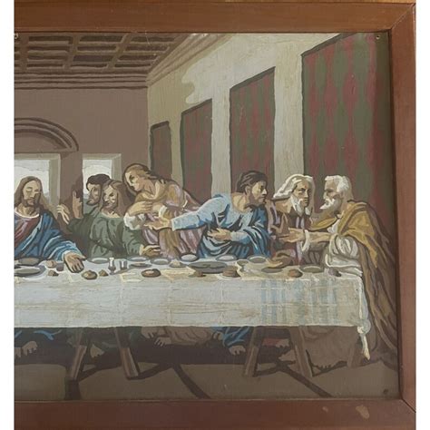 Vintage DA VINCI the Last Supper Paint by Number Framed - Etsy