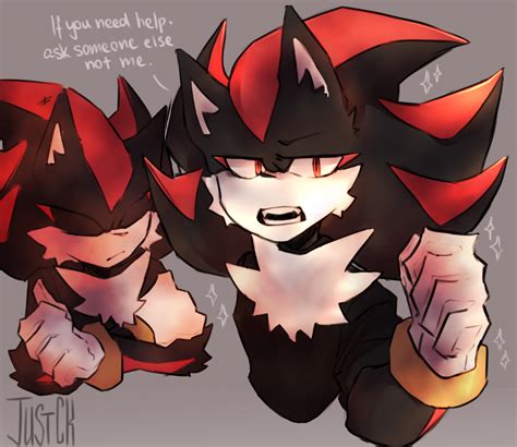 Shadow the hedgehog fan art :) by justness0 on DeviantArt