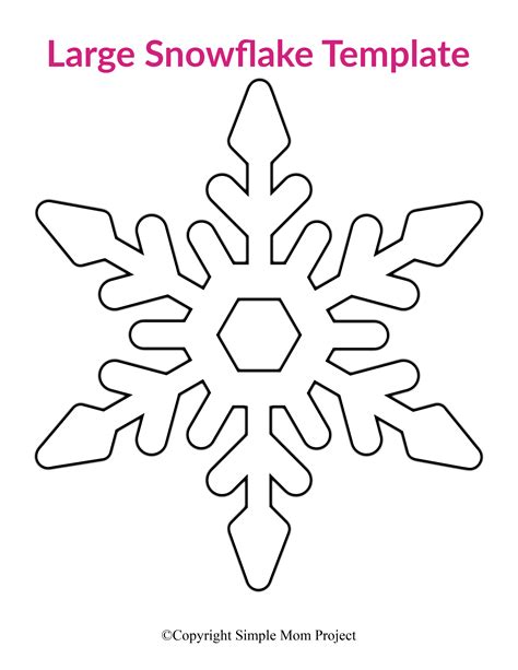 Easy Printable Snowflake Templates