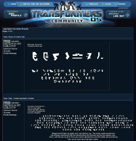 Cybertronian languages - Teletraan I: the Transformers Wiki - Age of Extinction, Transformers ...