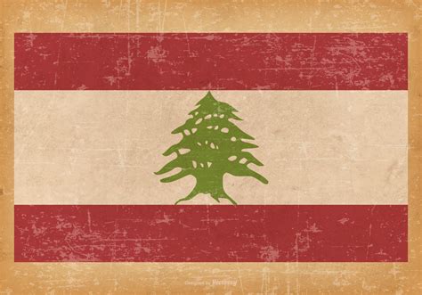 Old Grunge Flag of Lebanon 151278 Vector Art at Vecteezy