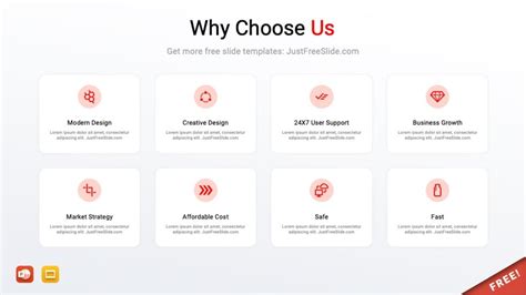 Why Choose Us Slide Design (5 Ideas + Free download) | Just Free Slide