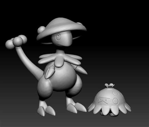 3D print model Pokemon Shroomish Breloom | CGTrader