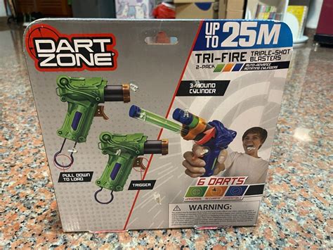 Dart Zone Triple Shot Blaster, Hobbies & Toys, Toys & Games on Carousell