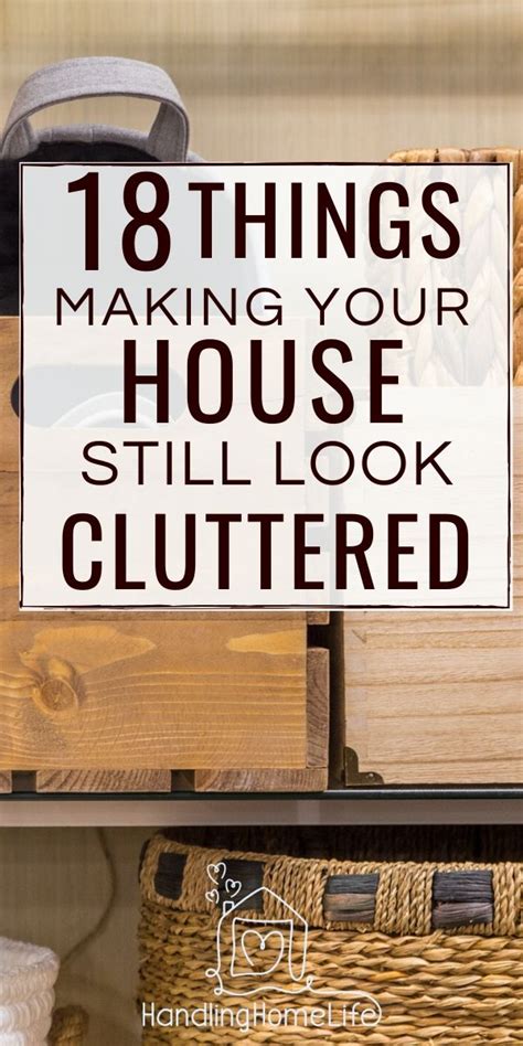 18 Things Making Your House Look Cluttered: Decluttering Tips | House cleaning tips, Declutter ...