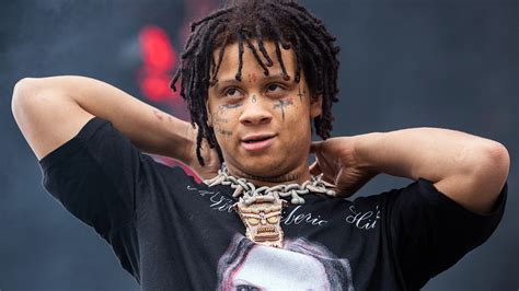 Black Braided Hair Trippie Redd With Tattoos On Face And Neck Is Wearing Black T-Shirt HD ...